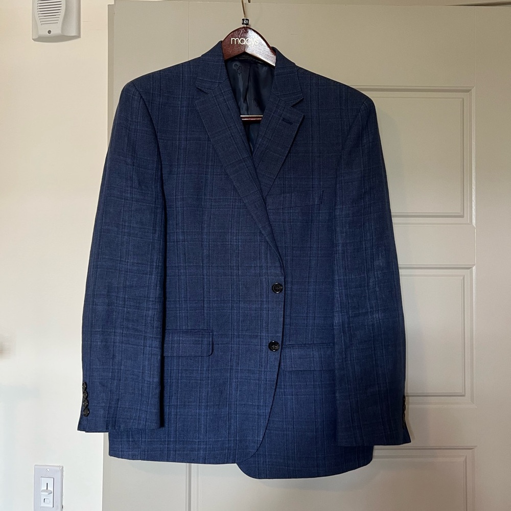 Lauren Ralph Lauren Blue Sport Coat with Notched Lapel